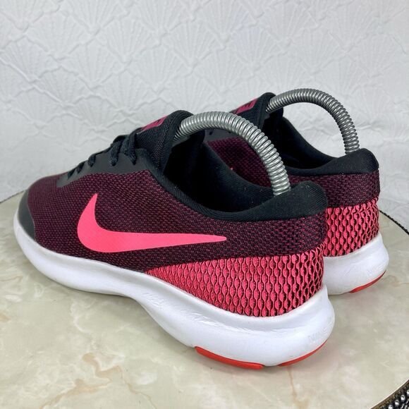 Nike Sneakers Womens 8 Black Pink Flex Experience RN 7 Workout Running Gym Shoes - Picture 7 of 12